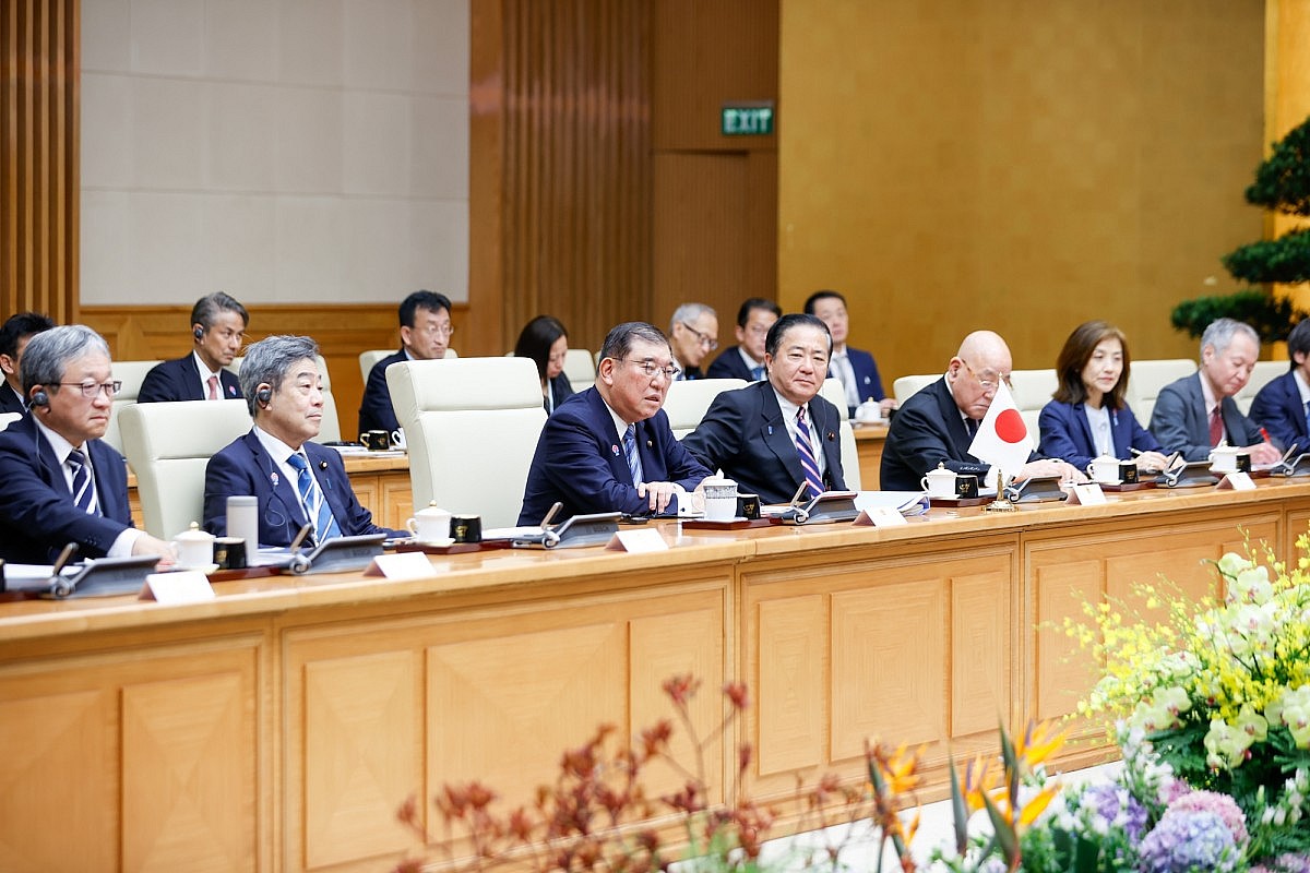 Thủ tướng Ishiba khẳng định Nhật Bản sẽ tiếp tục đồng hành cùng Việt Nam trong kỷ nguyên mới. Ảnh: VGP/Nhật Bắc Thủ tướng Ishiba khẳng định Nhật Bản sẽ tiếp tục đồng hành cùng Việt Nam trong kỷ nguyên mới. Ảnh: VGP/Nhật Bắc