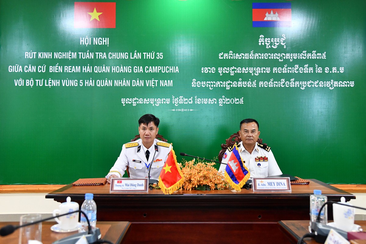 Hải quân Việt Nam – Campuchia rút kinh nghiệm tuần tra