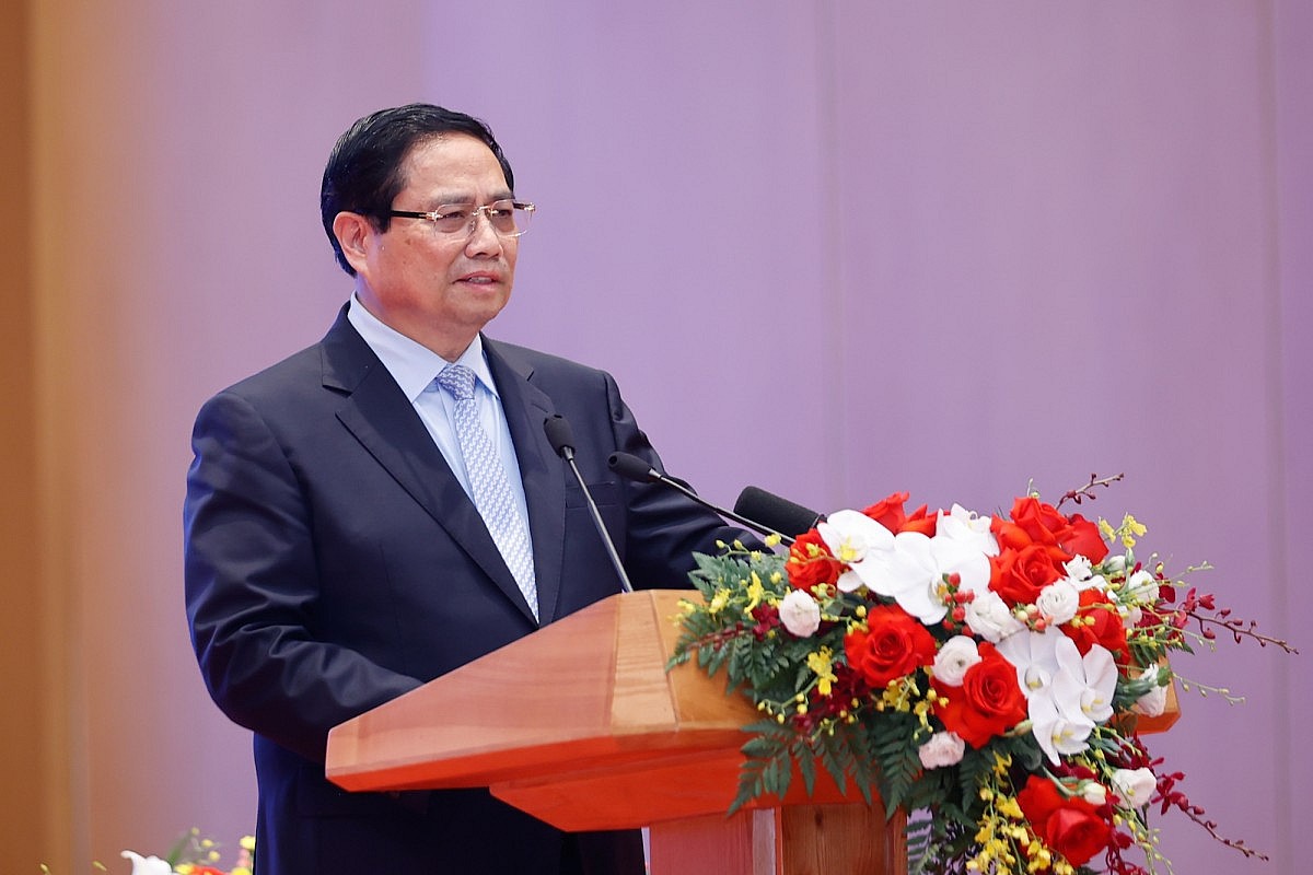 Thủ tướng Phạm Minh Chính đánh giá cao và trân trọng cảm ơn sự đóng góp thiết thực, hiệu quả của các doanh nghiệp Nhật Bản đối với sự phát triển của Việt Nam và quan hệ hữu nghị giữa hai nước. Ảnh: VGP/Nhật Bắc Thủ tướng Phạm Minh Chính đánh giá cao và trân trọng cảm ơn sự đóng góp thiết thực, hiệu quả của các doanh nghiệp Nhật Bản đối với sự phát triển của Việt Nam và quan hệ hữu nghị giữa hai nước. Ảnh: VGP/Nhật Bắc