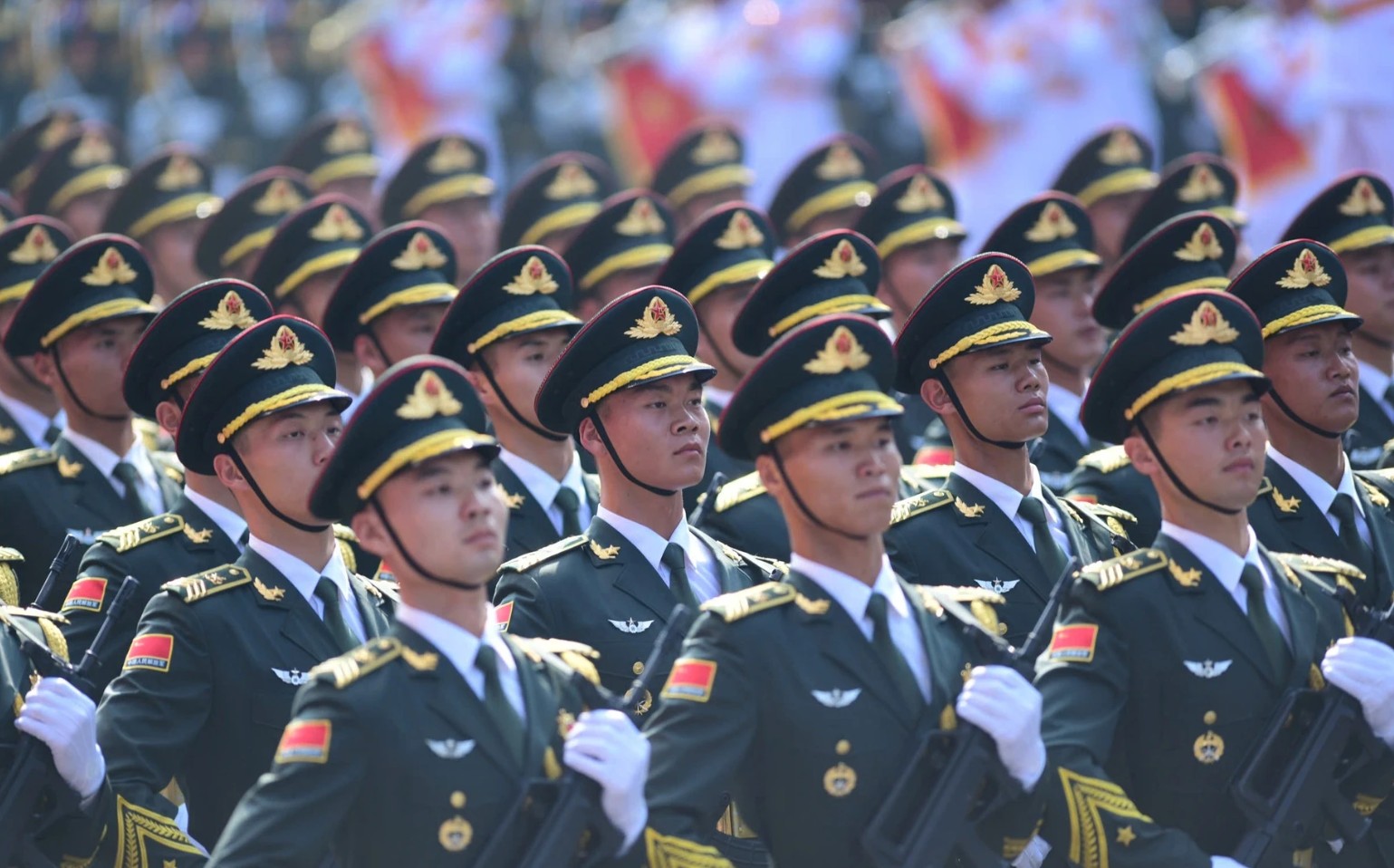 Ấn tượng khối diễu binh, diễu hành của bạn bè quốc tế