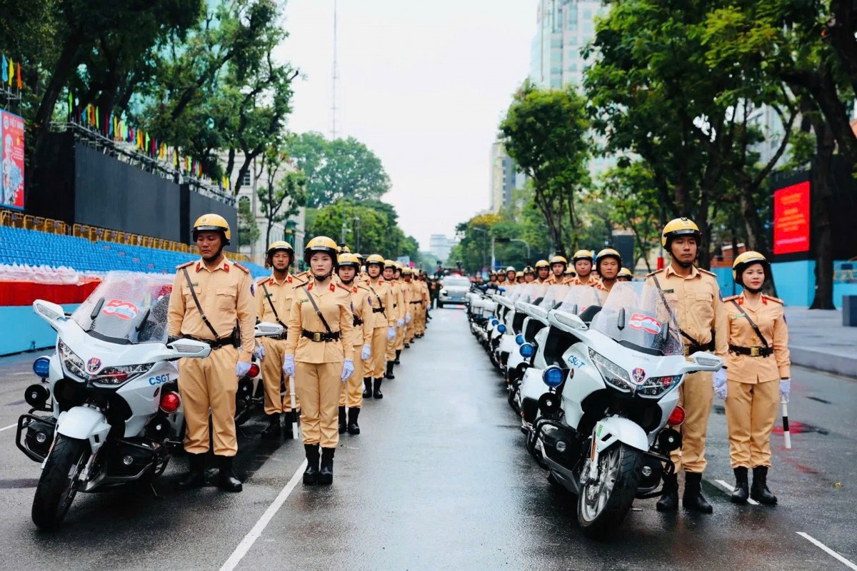 Công an TP.HCM trong bảo vệ an toàn đại lễ 50 năm Công an TP.HCM trong bảo vệ an toàn đại lễ 50 năm