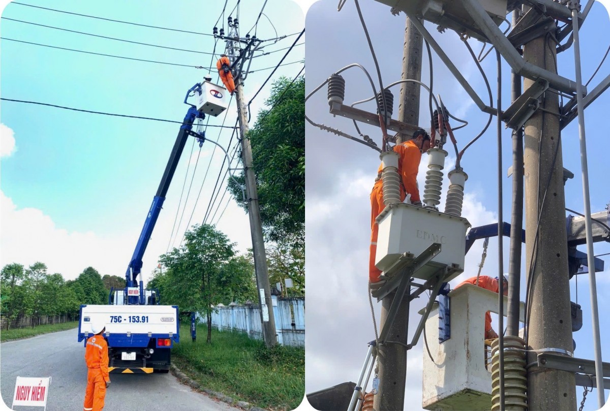 PC Huế bảo dưỡng lưới điện trong ngày nghỉ lễ 1/5
