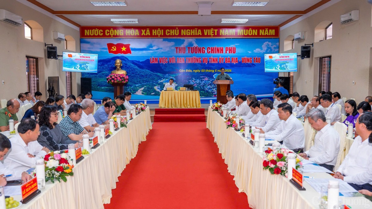 Thủ tướng làm việc với Ban Thường vụ Bà Rịa - Vũng Tàu