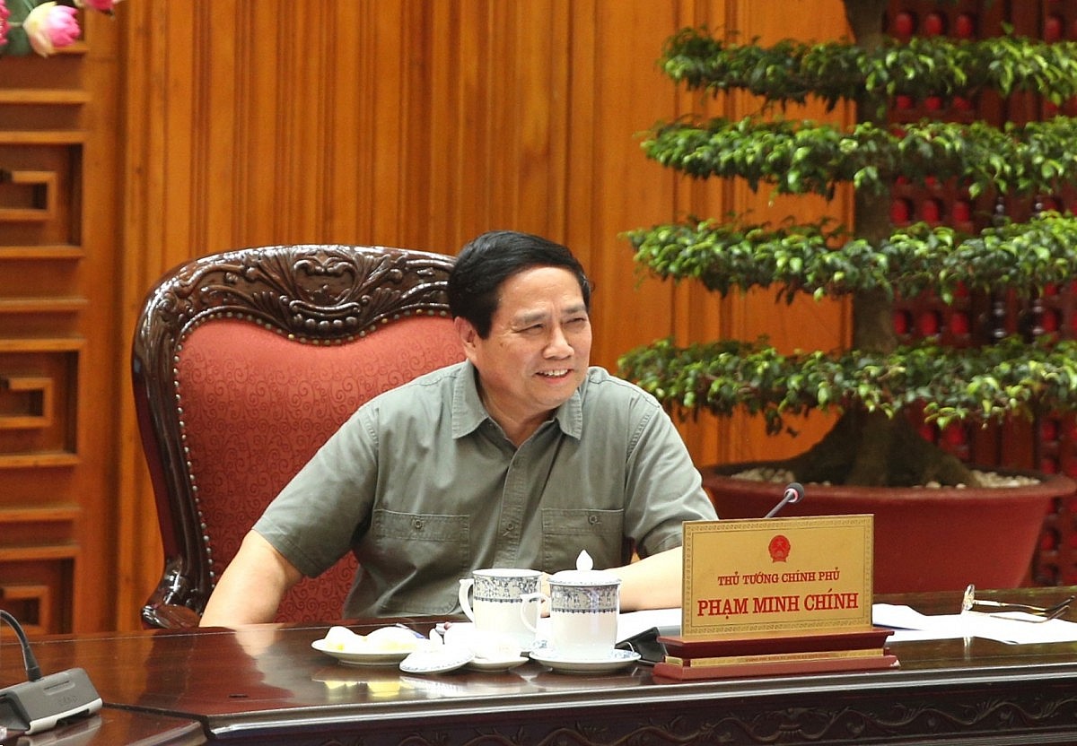 Thủ tướng Phạm Minh Chính chủ trì cuộc họp Thường trực Chính phủ xem xét, cho ý kiến về đánh giá tình hình kinh tế-xã hội tháng 4, 4 tháng đầu năm 2025. Ảnh: VGP/Đình Hải Thủ tướng Phạm Minh Chính chủ trì cuộc họp Thường trực Chính phủ xem xét, cho ý kiến về đánh giá tình hình kinh tế-xã hội tháng 4, 4 tháng đầu năm 2025. Ảnh: VGP/Đình Hải