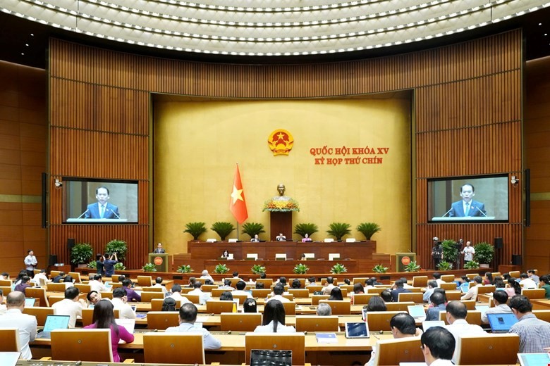 Toàn cnarh phiên họp sáng ngày 7/5. Ảnh: VPQH Toàn cnarh phiên họp sáng ngày 7/5. Ảnh: VPQH