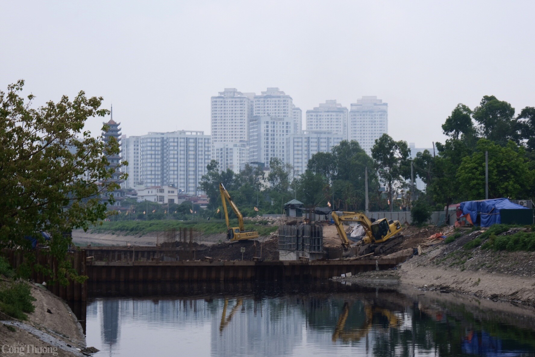 Công trình trở thành một phần trong kế hoạch triển khai các giải pháp tổng thể nhằm cải thiện môi trường sông Tô Lịch.