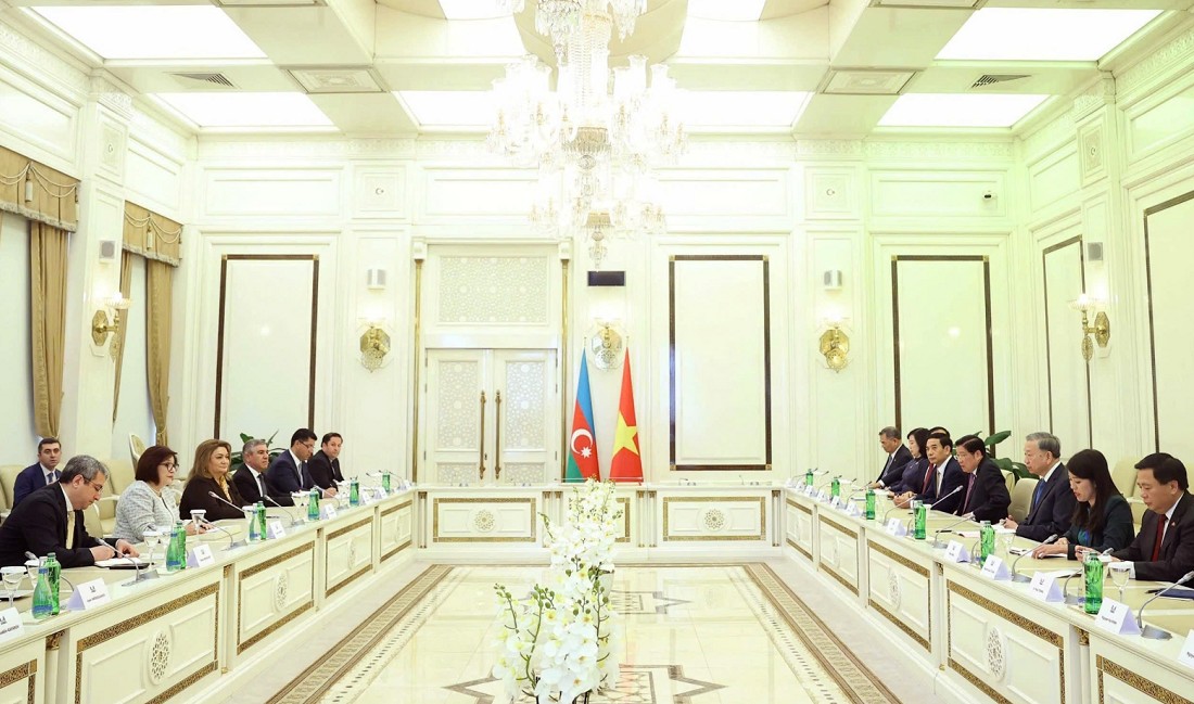 Tổng Bí thư Tô Lâm hội kiến Chủ tịch Quốc hội Azerbaijan Tổng Bí thư Tô Lâm hội kiến Chủ tịch Quốc hội Azerbaijan