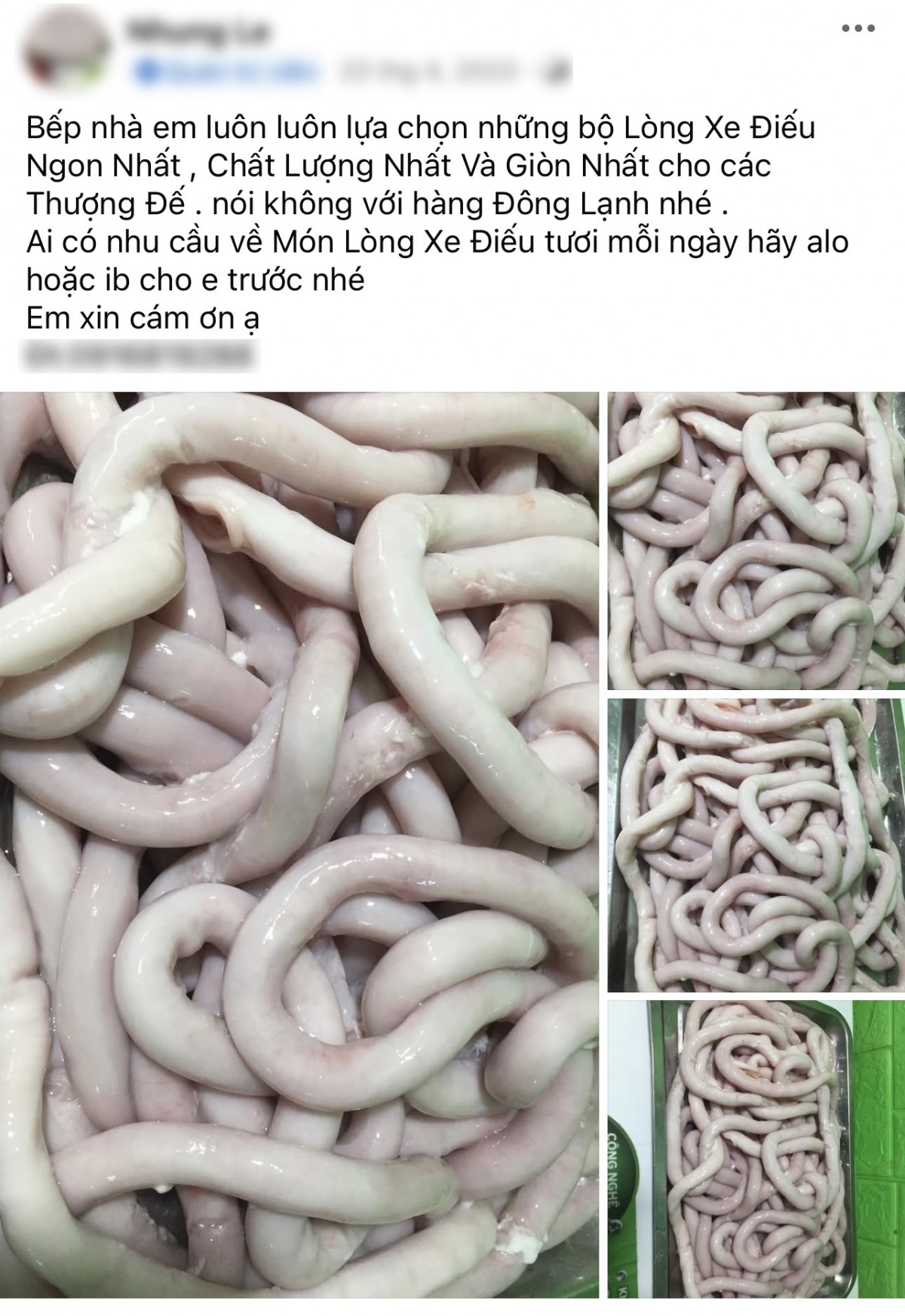 Phụ phẩm heo giá rẻ rao bán đầy ‘chợ mạng’ Phụ phẩm heo giá rẻ rao bán đầy ‘chợ mạng’