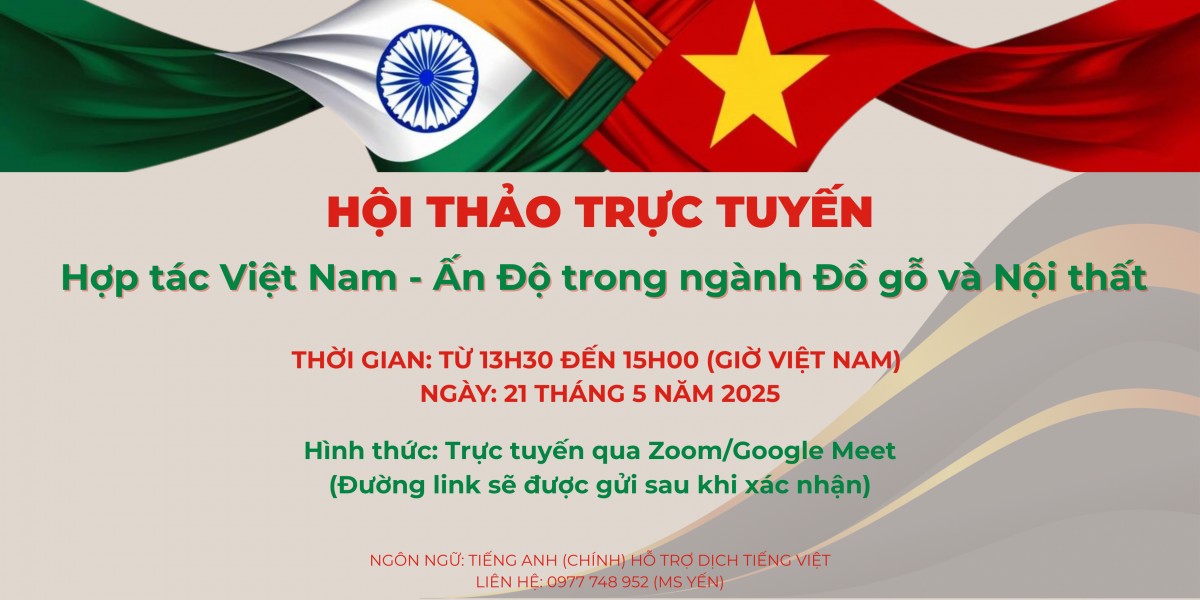 Cơ hội hợp tác ngành nội thất Việt Nam – Ấn Độ
