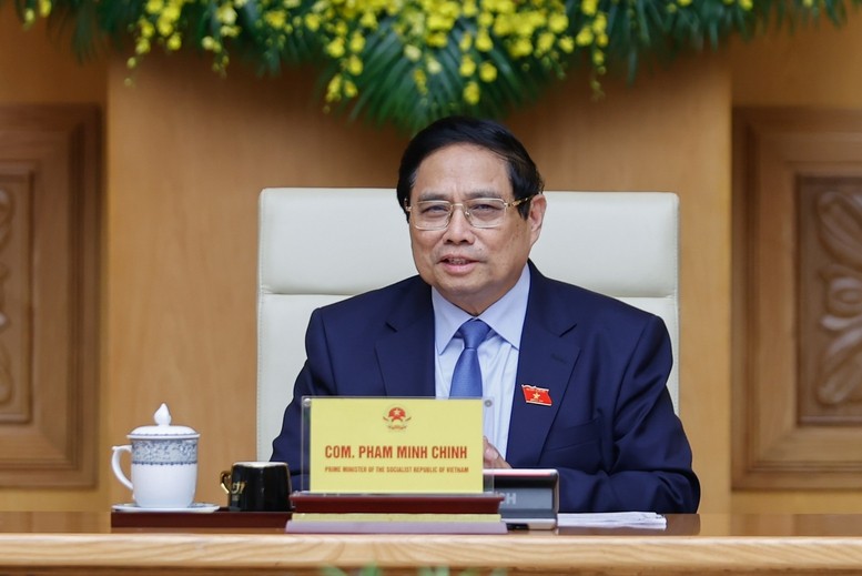 Thủ tướng Phạm Minh Chính đề nghị hai bên nỗ lực triển khai thực hiện hiệu quả kết quả đạt được trong các chuyến thăm và tiếp xúc cấp cao Việt Nam - Trung Quốc - Ảnh: VGP/Nhật Bắc Thủ tướng Phạm Minh Chính đề nghị hai bên nỗ lực triển khai thực hiện hiệu quả kết quả đạt được trong các chuyến thăm và tiếp xúc cấp cao Việt Nam - Trung Quốc - Ảnh: VGP/Nhật Bắc