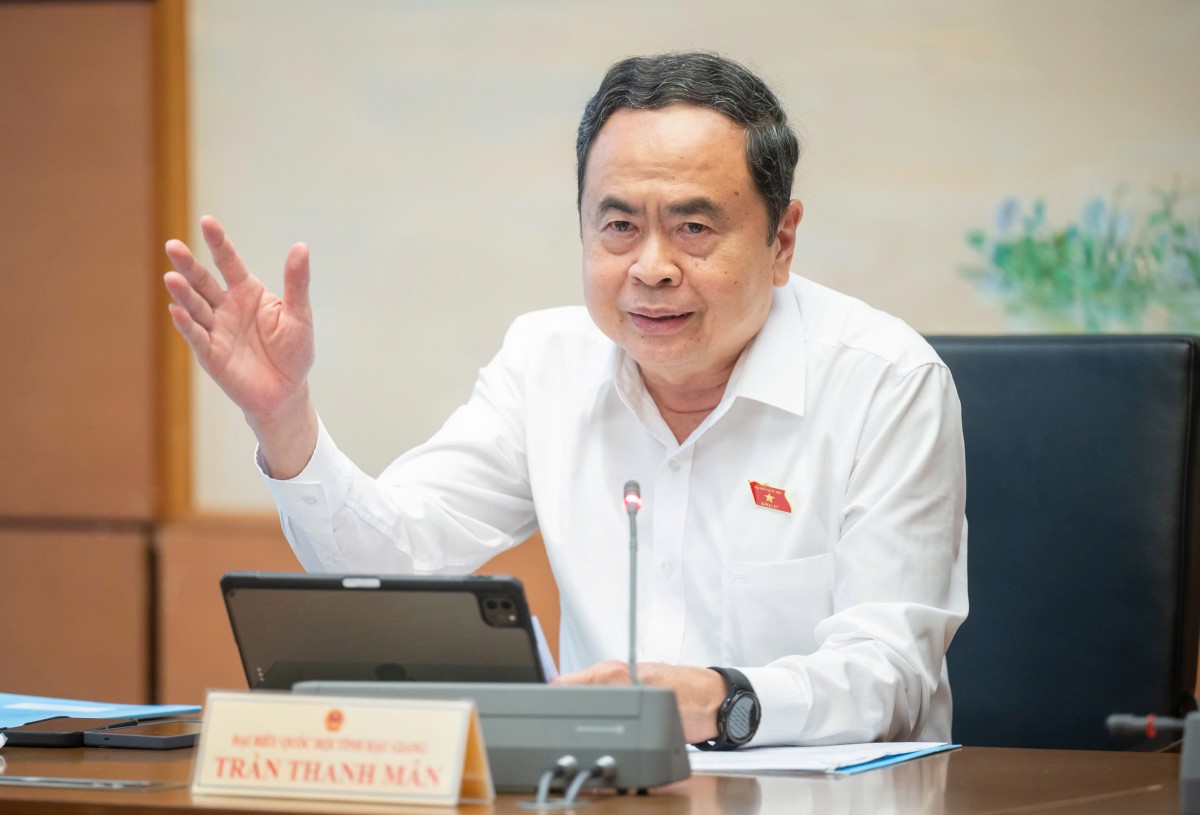 Chủ tịch Quốc hội Trần Thanh Mẫn. Ảnh: VPQH Chủ tịch Quốc hội Trần Thanh Mẫn. Ảnh: VPQH