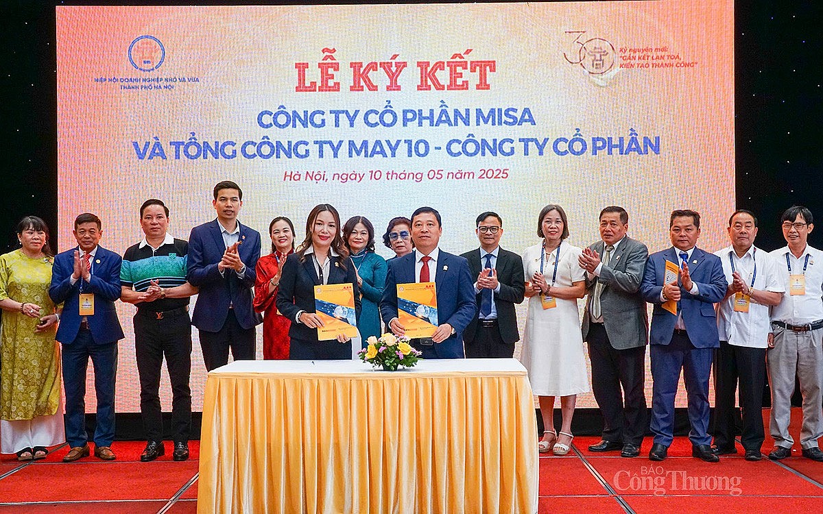 MISA đã chính thức ký kết hợp tác với May 10 nhằm đồng hàng hỗ trợ May 10 nâng cao hiệu quả quản trị, sản xuất, kinh doanh thông qua giải pháp của MISA.