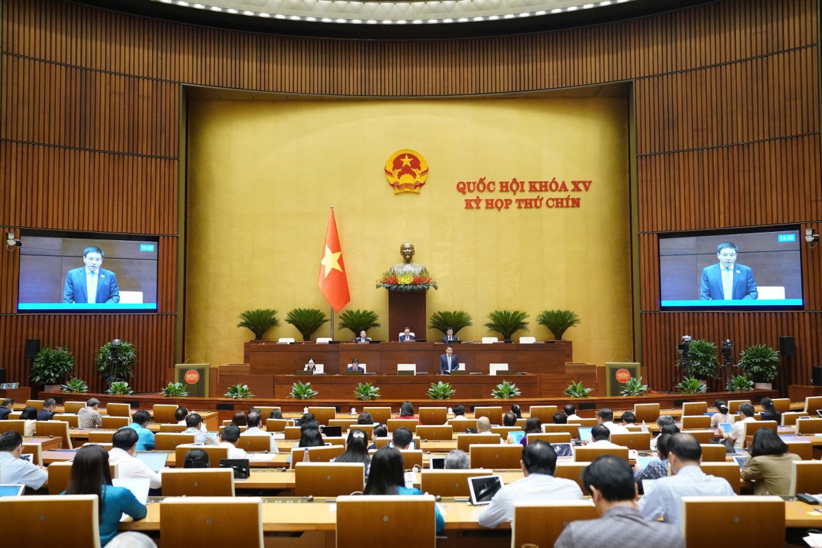 Quốc hội nghe trình bày Báo cáo giải trình, tiếp thu, chỉnh lý dự thảo Luật Quản lý và đầu tư vốn nhà nước tại doanh nghiệp. Ảnh: VPQH Quốc hội nghe trình bày Báo cáo giải trình, tiếp thu, chỉnh lý dự thảo Luật Quản lý và đầu tư vốn nhà nước tại doanh nghiệp. Ảnh: VPQH