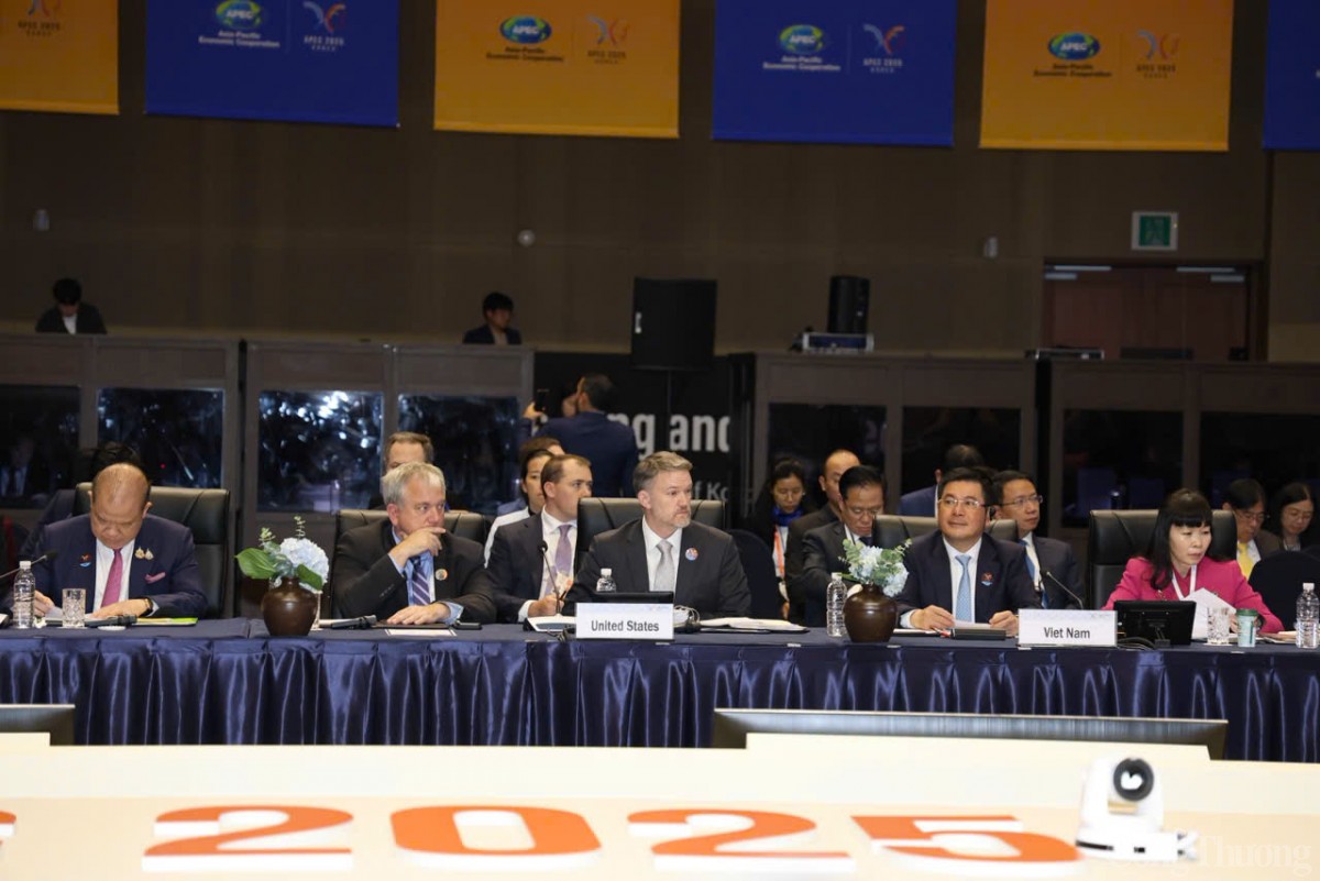 Chùm ảnh: Bộ trưởng Nguyễn Hồng Diên chia sẻ APEC 2025