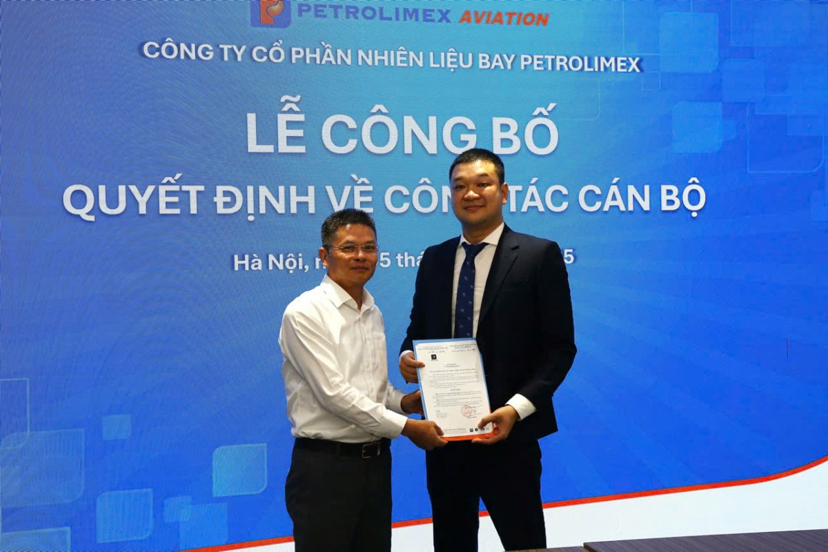 Petrolimex Aviation bổ nhiệm Trưởng phòng Nhân sự và Trưởng phòng Kỹ Petrolimex Aviation bổ nhiệm Trưởng phòng Nhân sự và Trưởng phòng Kỹ