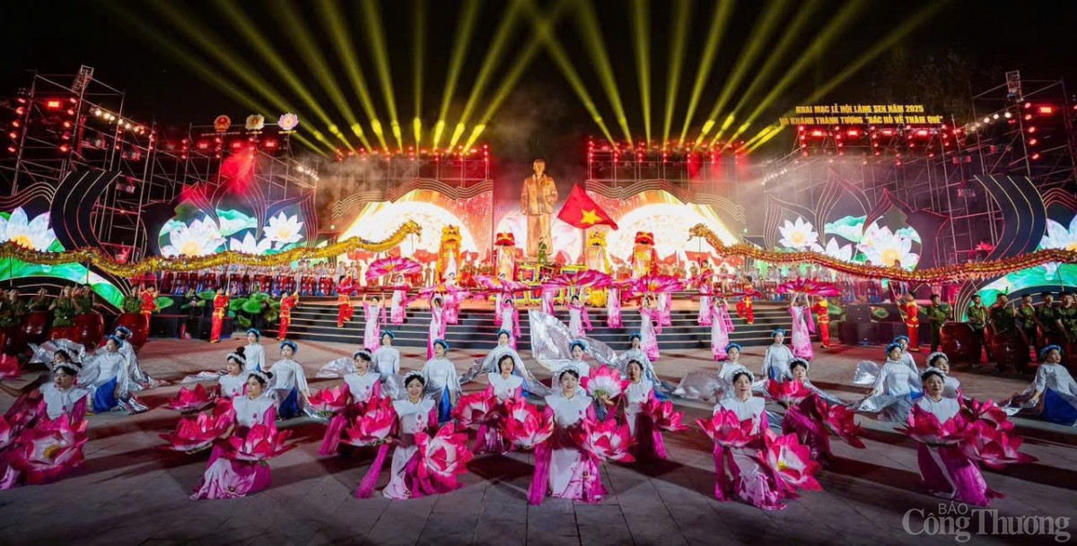 Chương trình nghệ thuật tại Lễ khai mạc Lễ hội Làng Sen 2025 với quy mô hoành tráng