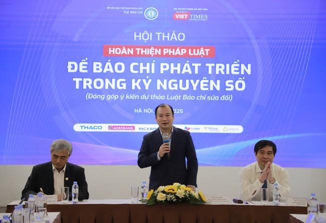 Thứ trưởng Thường trực Bộ VHTTDL Lê Hải Bình phát biểu mở đầu Hội thảo.