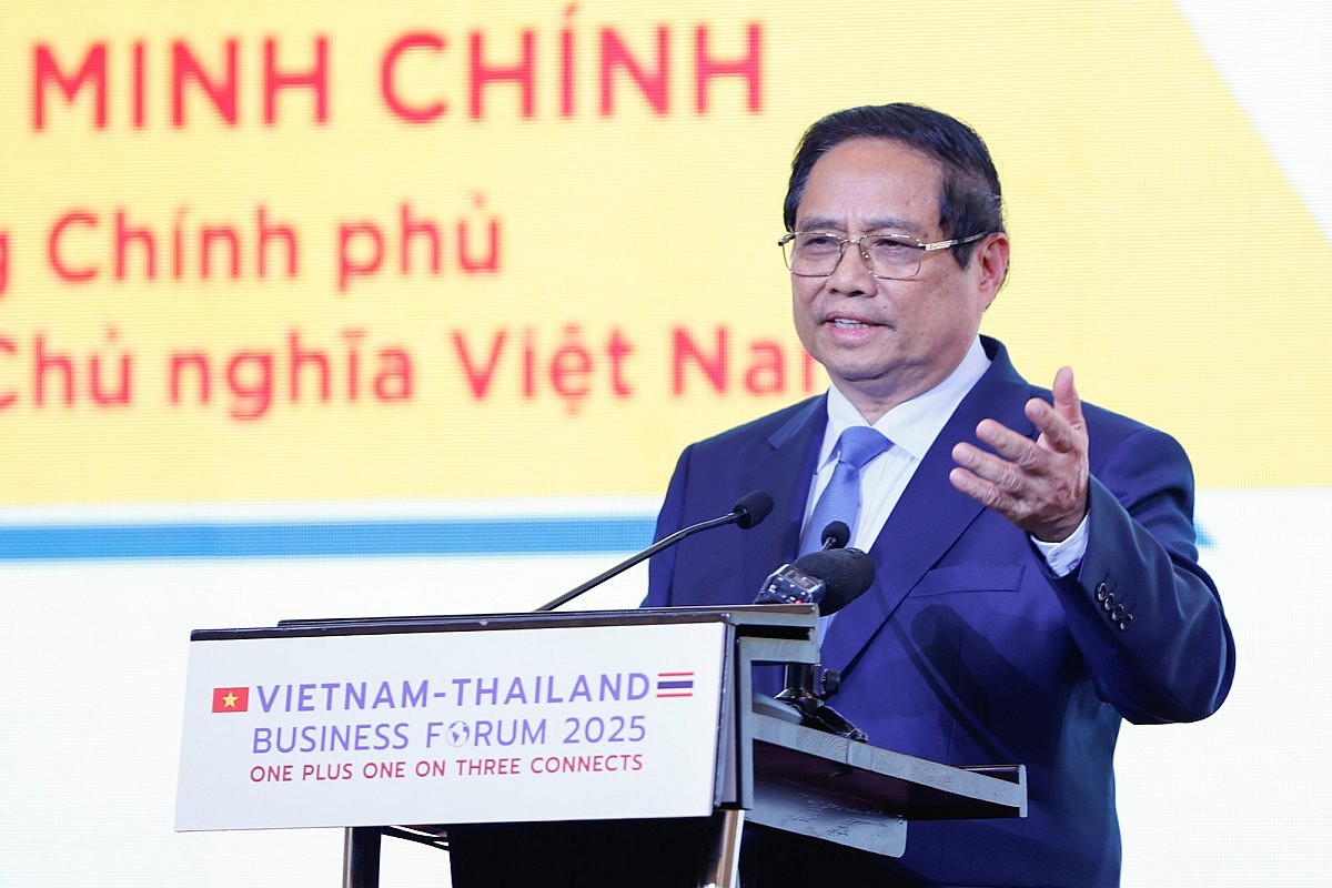 Thủ tướng đánh giá cao và trân trọng cảm ơn sự đóng góp thiết thực, hiệu quả của các doanh nghiệp Thái Lan đối với sự phát triển của Việt Nam và quan hệ hữu nghị giữa hai nước. Ảnh: VGP/Nhật Bắc Thủ tướng đánh giá cao và trân trọng cảm ơn sự đóng góp thiết thực, hiệu quả của các doanh nghiệp Thái Lan đối với sự phát triển của Việt Nam và quan hệ hữu nghị giữa hai nước. Ảnh: VGP/Nhật Bắc