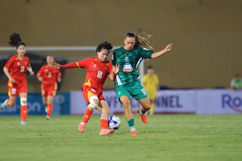 Kết quả trận đội tuyển nữ Việt Nam và nữ Werder Bremen