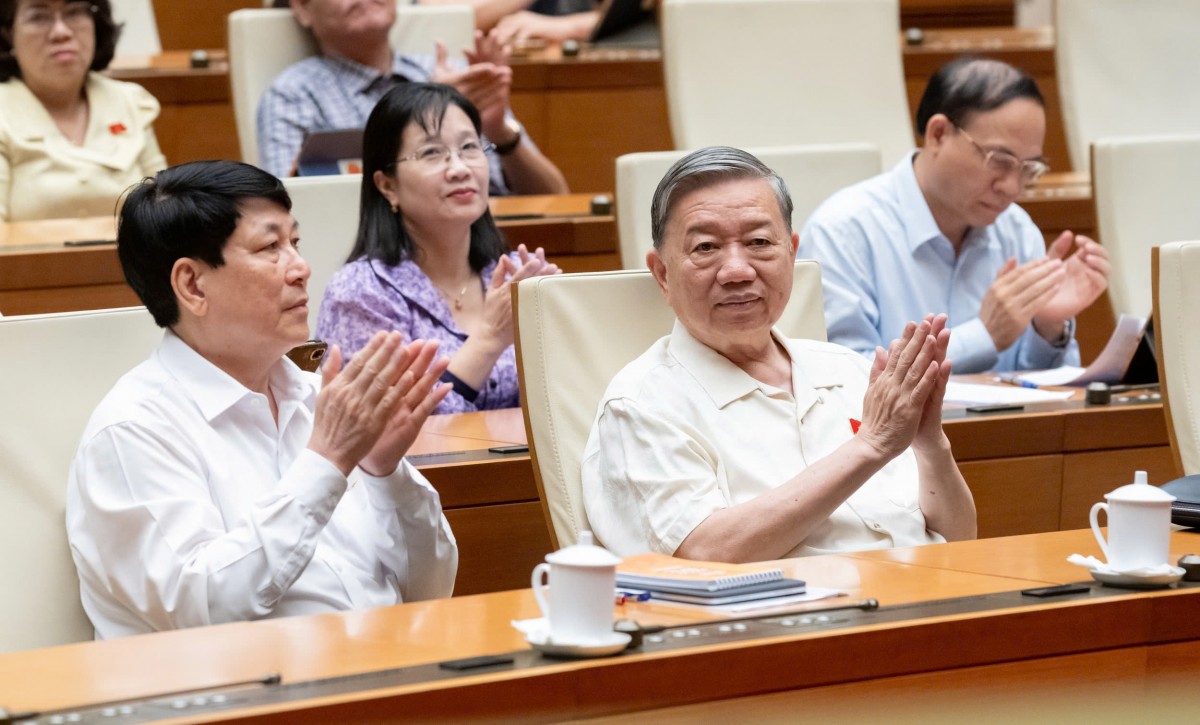 Lãnh đạo Đảng, Nhà nước tham dự phiên họp. Ảnh: VPQH Lãnh đạo Đảng, Nhà nước tham dự phiên họp. Ảnh: VPQH