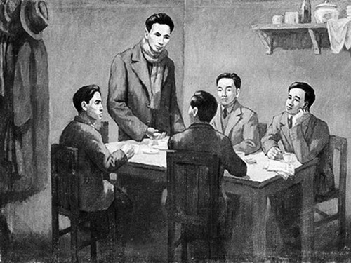 Từ ngày 6/1-7/2/1930, Hội nghị hợp nhất các tổ chức Cộng sản, thành lập Đảng Cộng sản Việt Nam họp ở Hong Kong (Trung Quốc) dưới sự chủ trì của đồng chí Nguyễn Ái Quốc thay mặt cho Quốc tế Cộng sản. (Ảnh: TTXVN phát) chu-tich-ho-chi-minh-3.jpg