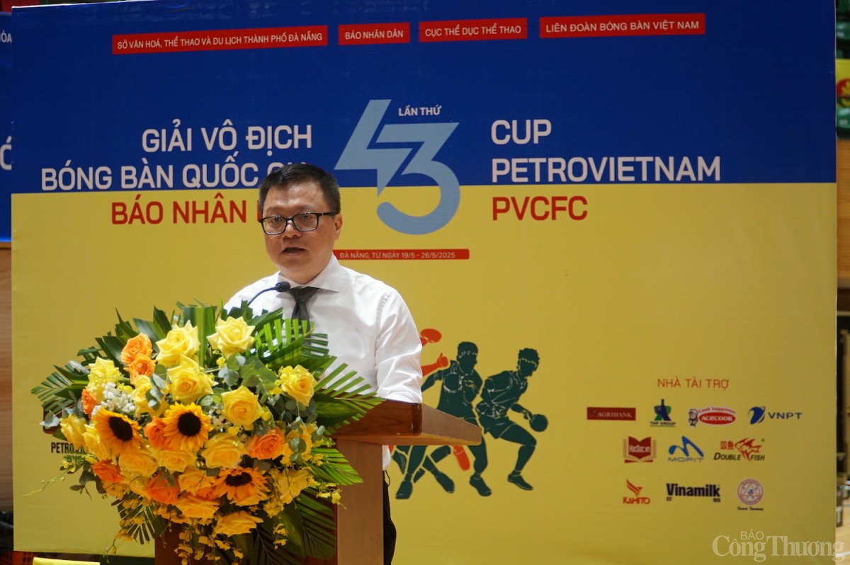 Tổng Biên tập Báo Nhân Dân Lê Quốc Minh, Trưởng Ban chỉ đạo giải phát biểu khai mạc giải đấu