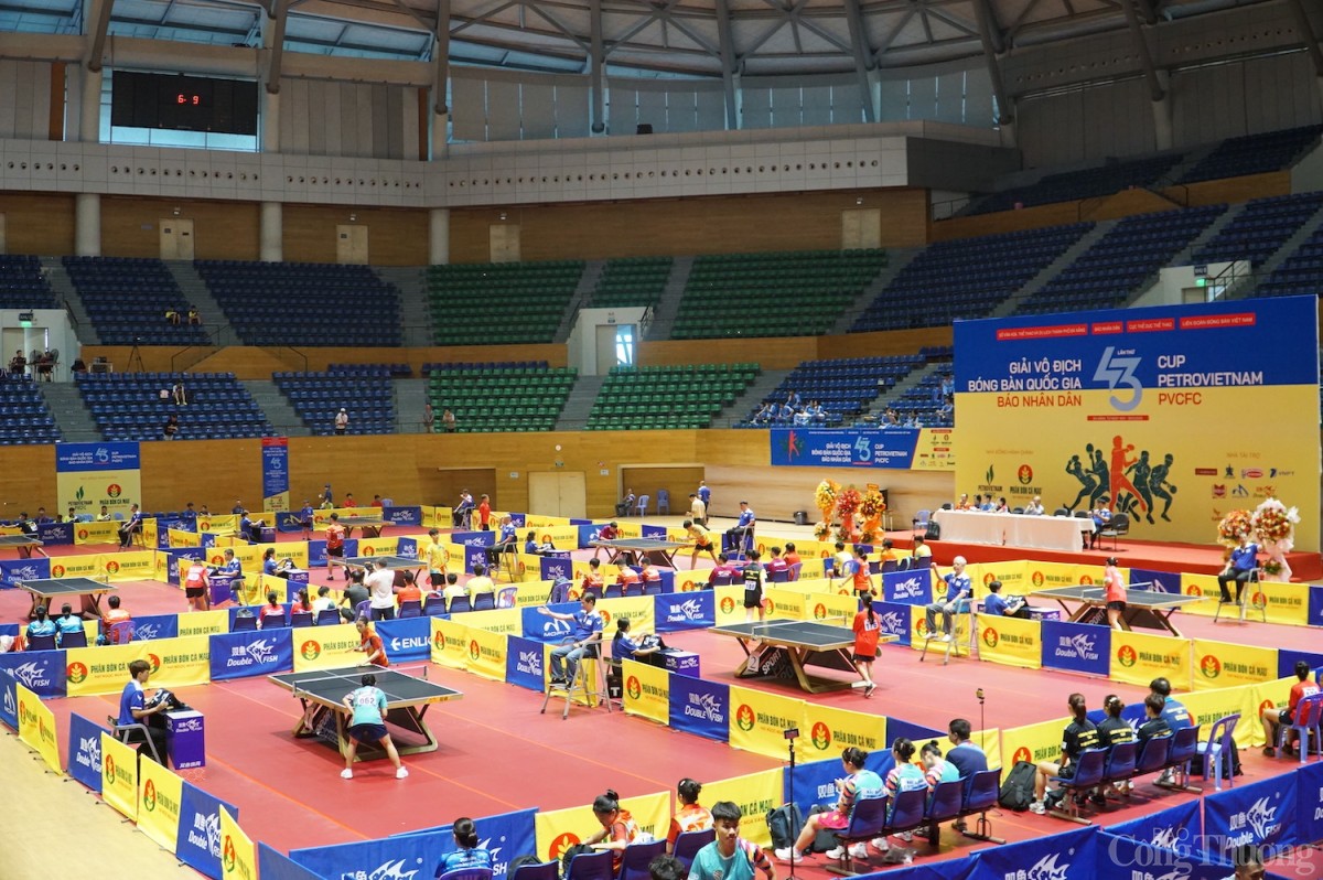 Giải vô địch bóng bàn quốc gia Báo Nhân Dân lần thứ 43 năm 2025 đã lập kỷ lục khi có số lượng vận động viên tham gia thi đấu đông nhất từ trước tới nay với 205 vận động viên