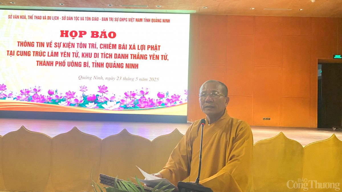 Quảng Ninh: Tôn trí, chiêm bái Xá lợi Phật sự kiện tâm