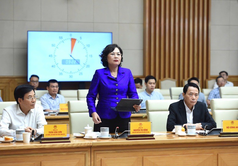 Thống đốc Ngân hàng Nhà nước Nguyễn Thị Hồng phát biểu - Ảnh: VGP/Nhật Bắc Thống đốc Ngân hàng Nhà nước Nguyễn Thị Hồng phát biểu - Ảnh: VGP/Nhật Bắc