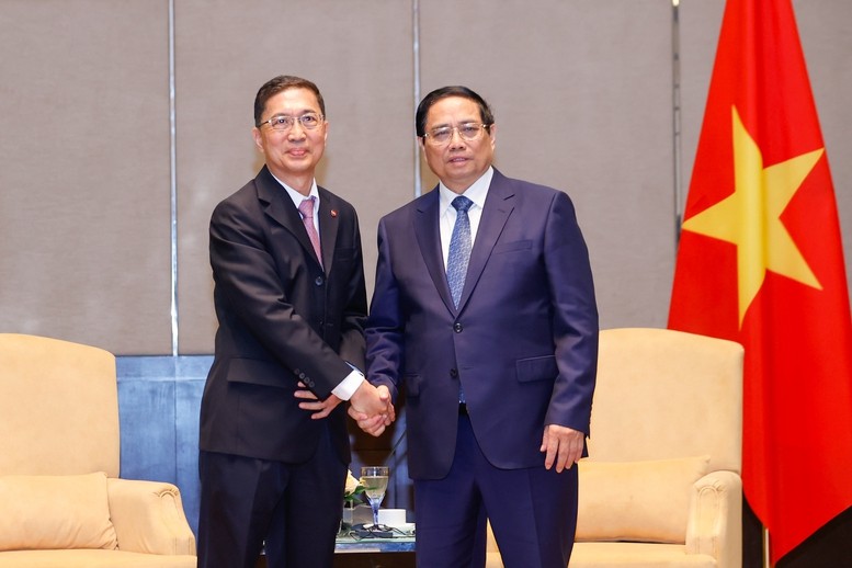 Thủ tướng Phạm Minh Chính và ông Dato' Chow Chee Wah, Chủ tịch tập đoàn Gamuda Land - Ảnh: VGP/Nhật Bắc Thủ tướng Phạm Minh Chính và ông Dato' Chow Chee Wah, Chủ tịch tập đoàn Gamuda Land - Ảnh: VGP/Nhật Bắc