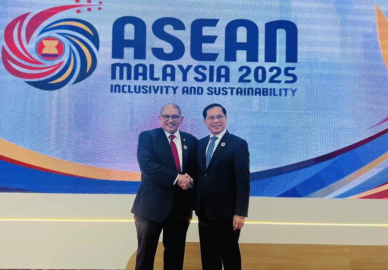 Phó Thủ tướng Bùi Thanh Sơn gặp Bộ trưởng thứ hai Bộ Ngoại giao Brunei Darussalam Dato Erywan Pehin Yusof.