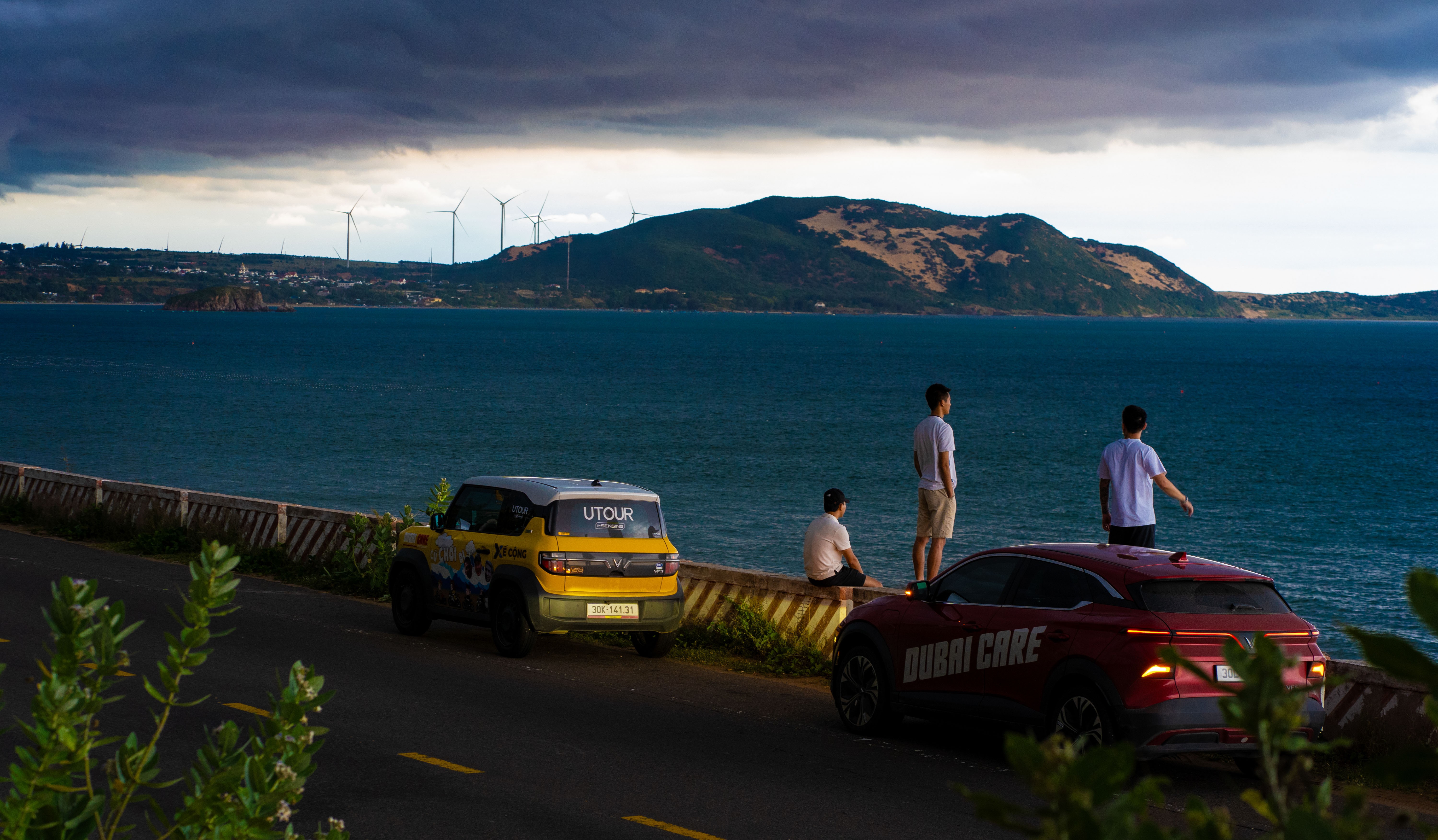 Đường ven biển tại thành phố Phan Thiết trong một chuyến đi khác của anh Phùng Thế Trọng. Ảnh: NVCC