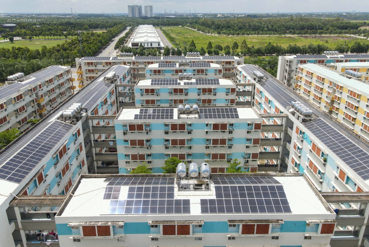 Khu nhà ở xã hội Định Hòa, phường Định Hòa (TP Thủ Dầu Một, Bình Dương), tháng 7/2023. Ảnh: Quỳnh Trần