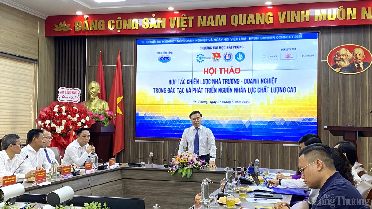 Hải Phòng: Hội thảo hợp tác chiến lược nhà trường - doanh Hải Phòng: Hội thảo hợp tác chiến lược nhà trường - doanh