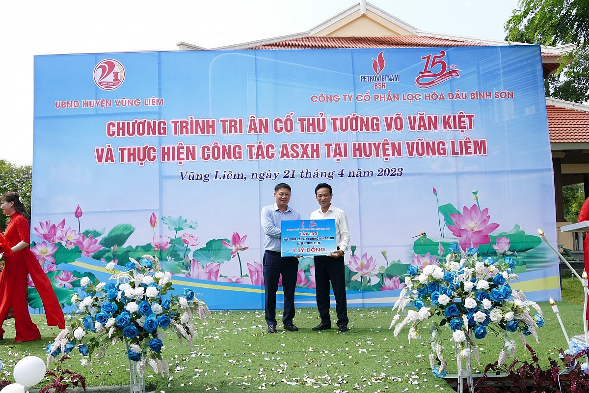 BSR tài trợ chương trình ASXH tại Vĩnh Long