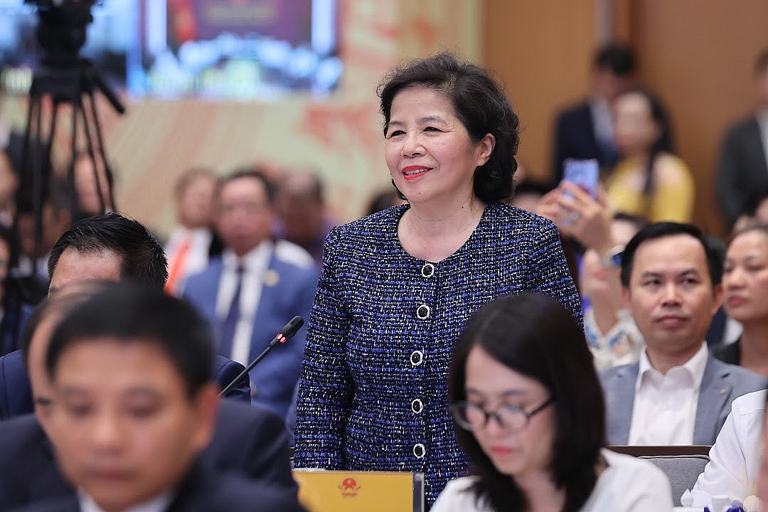 Bà Mai Kiều Liên, Tổng Giám đốc Vinamilk - Ảnh: VGP/Nhật Bắc Bà Mai Kiều Liên, Tổng Giám đốc Vinamilk - Ảnh: VGP/Nhật Bắc