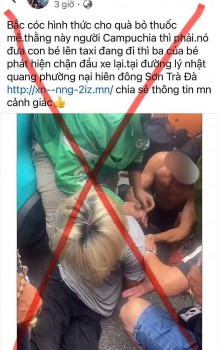 Đà Nẵng: Tin bắt cóc nữ sinh bằng thuốc mê là sai sự thật
