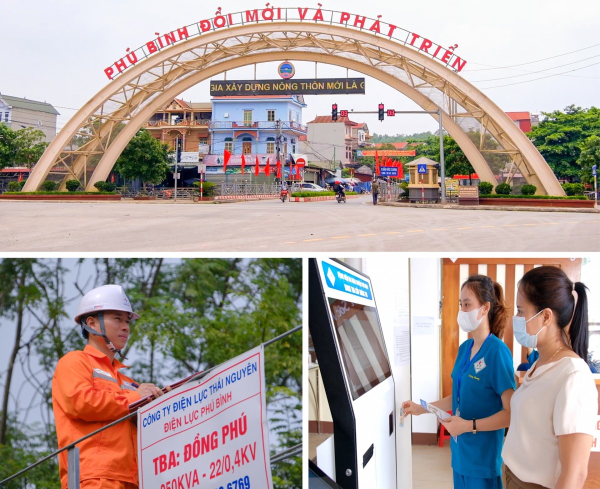 Huyện Phú Bình, tỉnh Thái Nguyên đạt chuẩn nông thôn mới nâng cao - Ảnh: Lăng Khoa