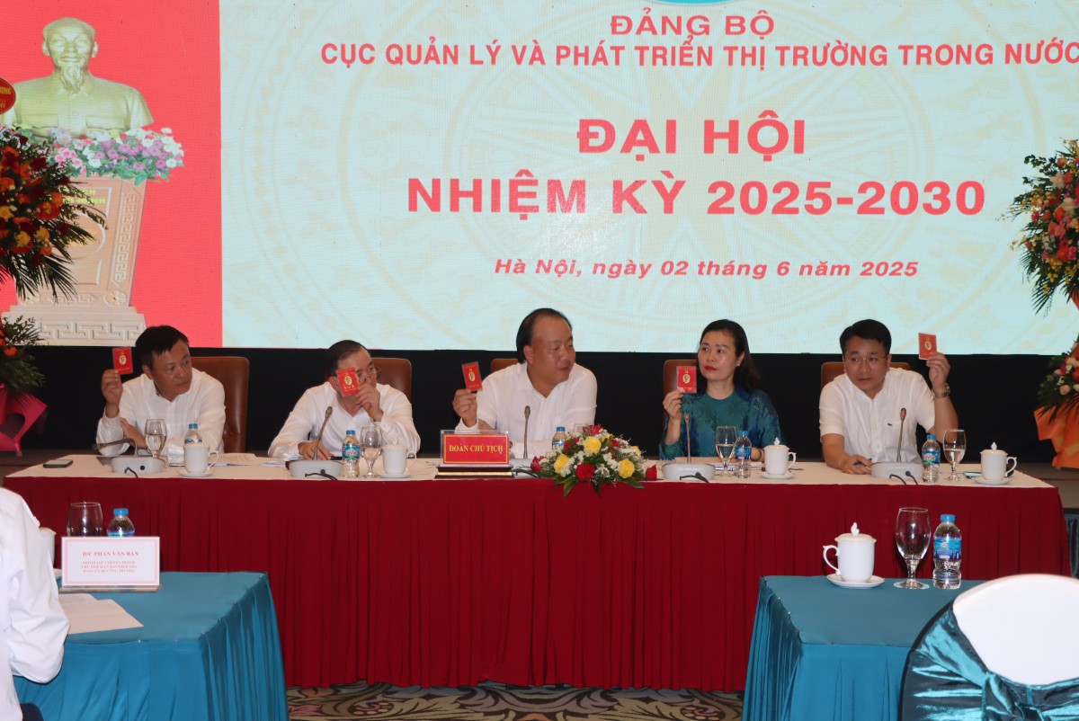 Đại hội Đảng bộ Cục Quản lý và Phát triển thị trường trong nước nhiệm kỳ 2025 - 2030 Đại hội Đảng bộ Cục Quản lý và Phát triển thị trường trong nước nhiệm kỳ 2025 2030