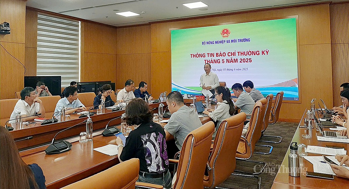 Bộ Nông nghiệp và Môi trường tổ chức Họp báo thông tin báo chí thường kỳ tháng 5 năm 2025