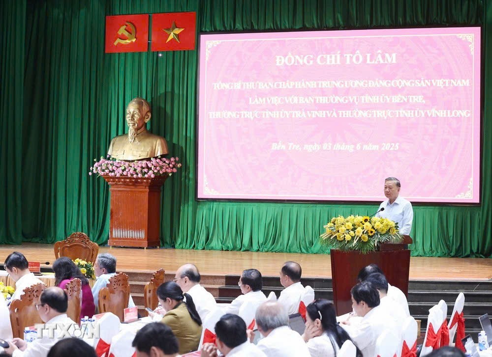 Tổng Bí thư Tô Lâm phát biểu chỉ đạo. (Ảnh: Thống Nhất/TTXVN) Tổng Bí thư Tô Lâm phát biểu chỉ đạo. (Ảnh: Thống Nhất/TTXVN)