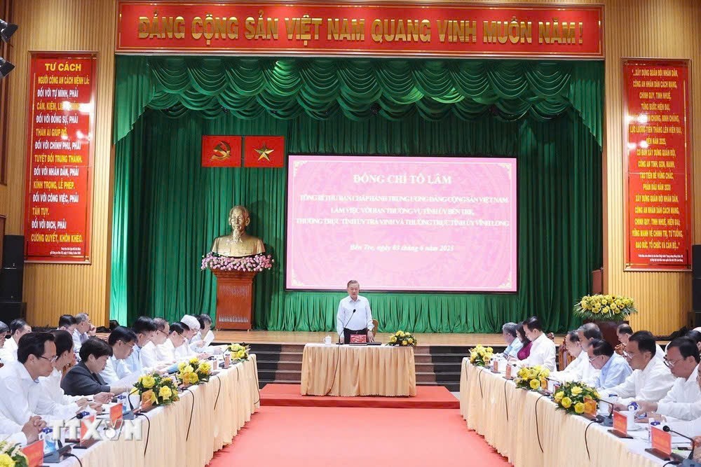 Tổng Bí thư Tô Lâm phát biểu chỉ đạo. (Ảnh: Thống Nhất/TTXVN) Tổng Bí thư Tô Lâm phát biểu chỉ đạo. (Ảnh: Thống Nhất/TTXVN)