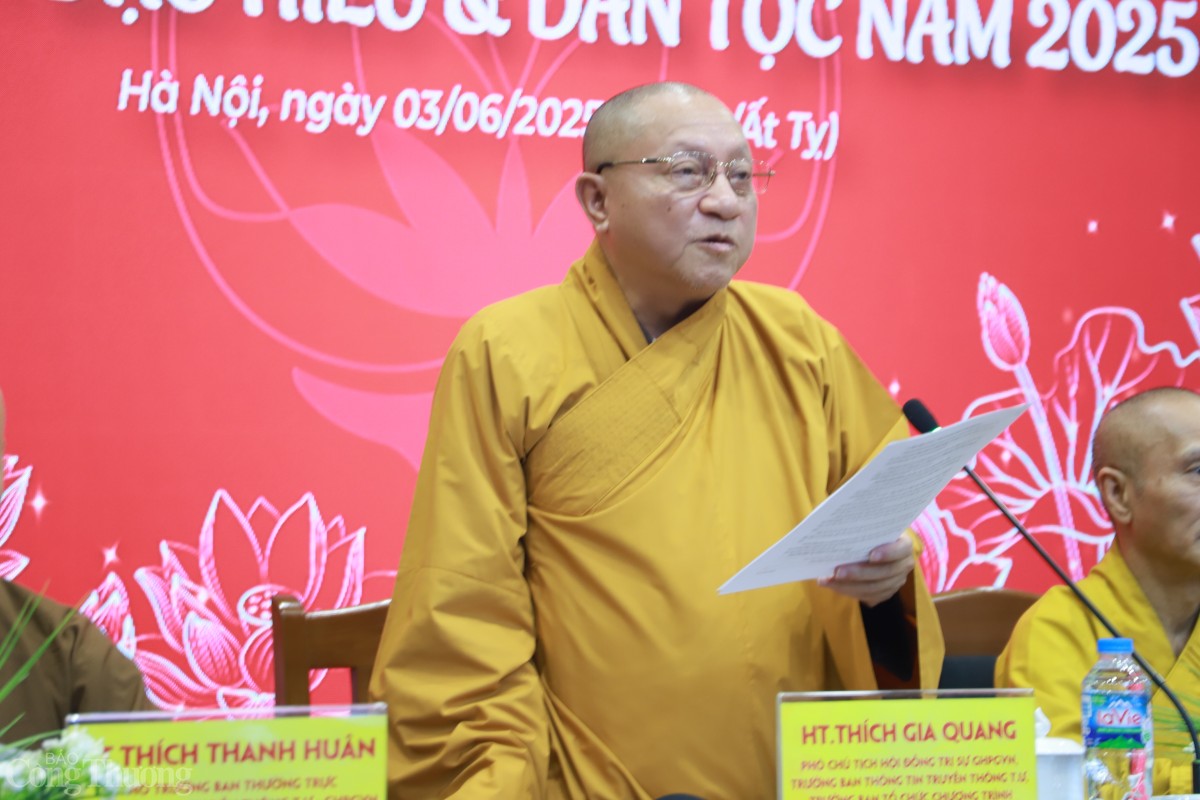 Hòa thượng Thích Gia Quang – Phó Chủ tịch Hội đồng trị sự, Trưởng Ban Thông tin – Truyền thông Trung ương Giáo hội Phật giáo Việt Nam