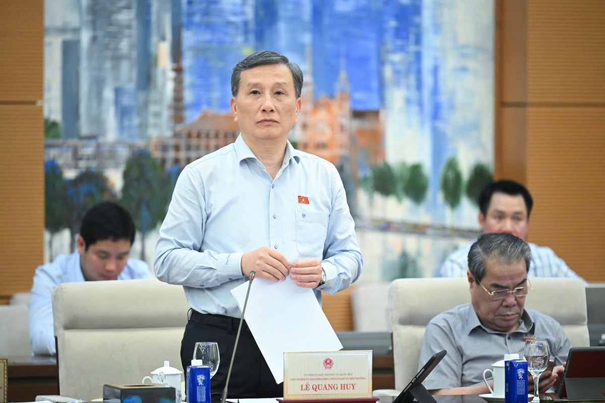 Chủ nhiệm Ủy ban Khoa học, Công nghệ và Môi trường Lê Quang Huy. Ảnh: VPQH Chủ nhiệm Ủy ban Khoa học, Công nghệ và Môi trường Lê Quang Huy. Ảnh: VPQH
