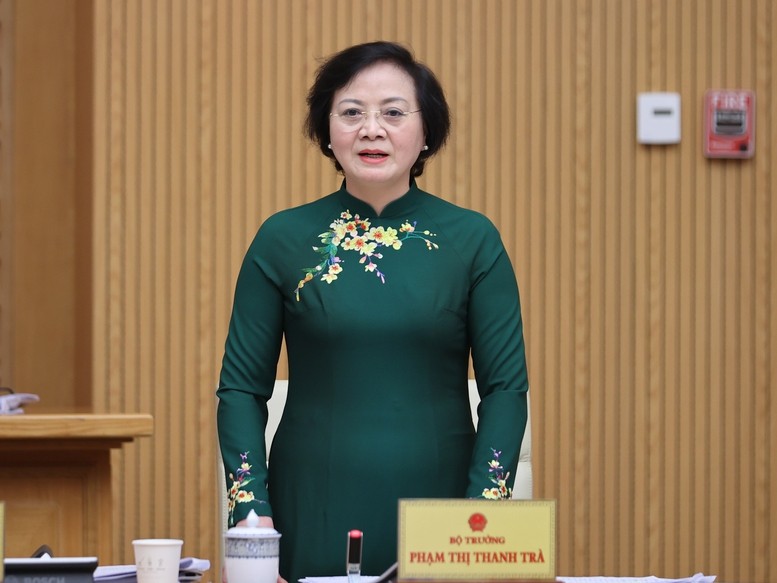 Bộ trưởng Bộ Nội vụ Phạm Thị Thanh Trà phát biểu tại Phiên họp - Ảnh: VGP/Đoàn Bắc Bộ trưởng Bộ Nội vụ Phạm Thị Thanh Trà phát biểu tại Phiên họp - Ảnh: VGP/Đoàn Bắc