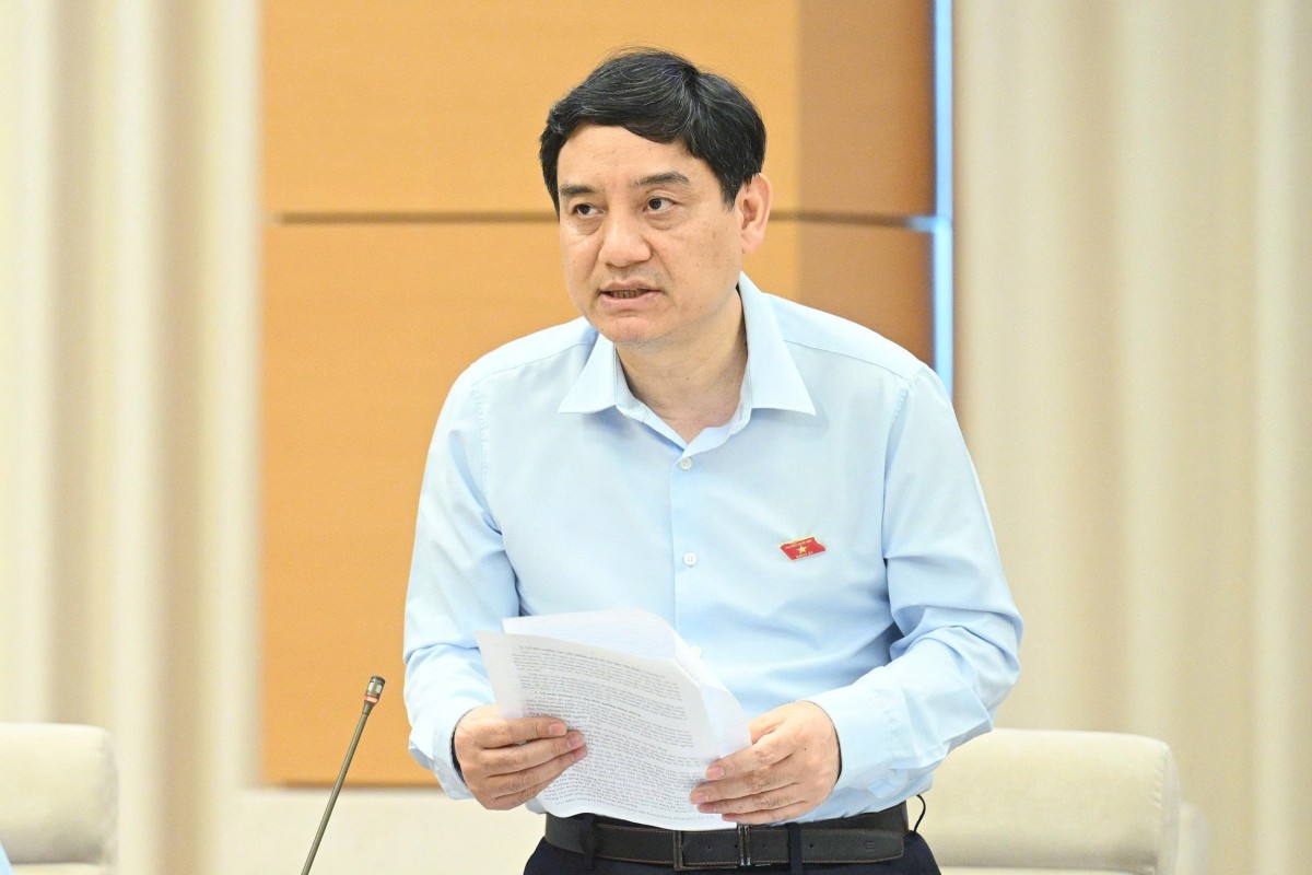 Chủ nhiệm Ủy ban Văn hóa và Xã hội Nguyễn Đắc Vinh. Ảnh: VPQH