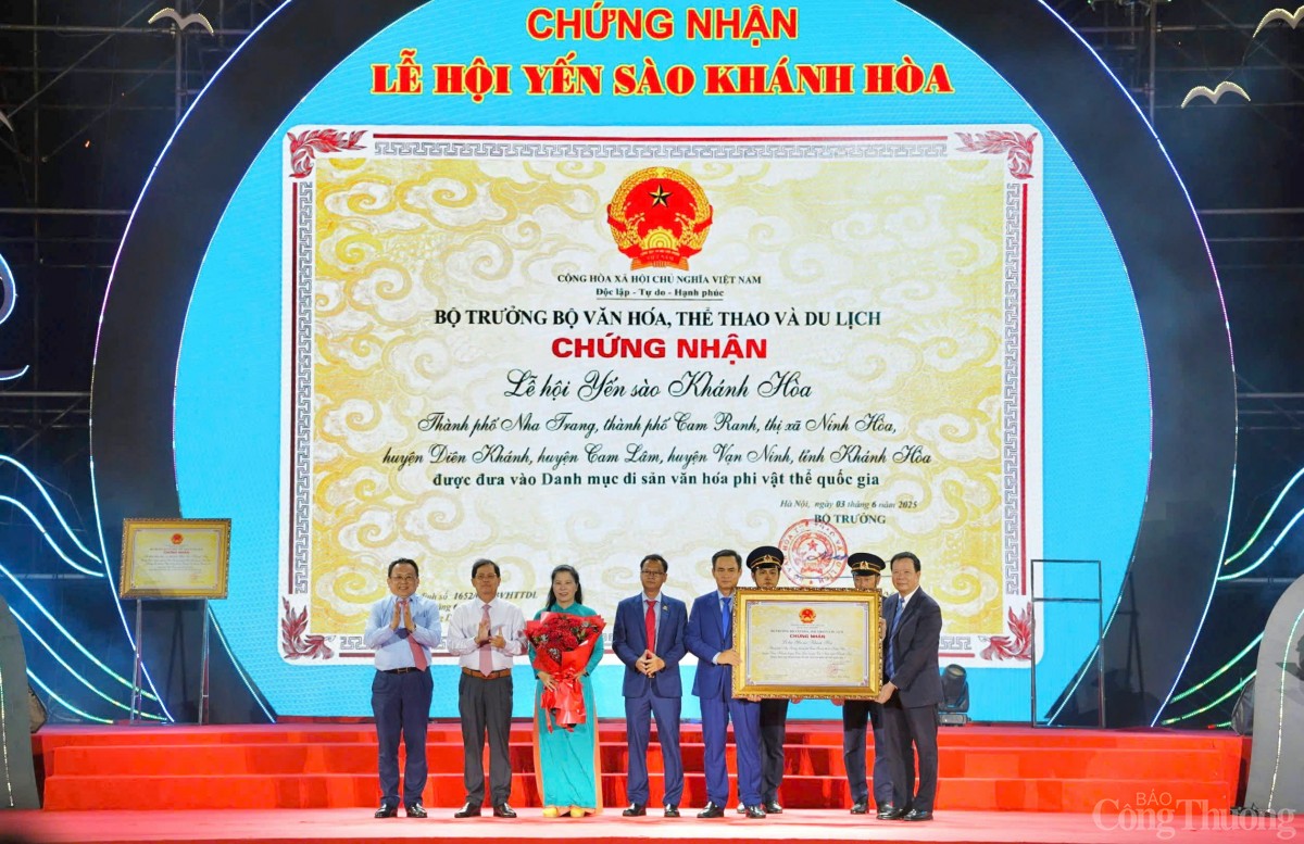Vinh danh Di sản Văn hóa Quốc gia Yến sào Khánh Hòa Vinh danh Di sản Văn hóa Quốc gia Yến sào Khánh Hòa