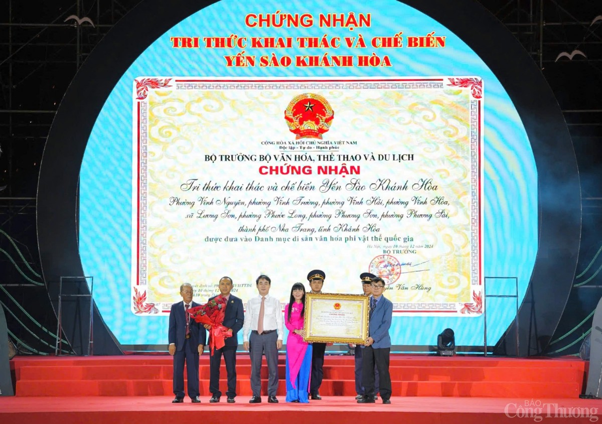 Vinh danh Di sản Văn hóa Quốc gia Yến sào Khánh Hòa Vinh danh Di sản Văn hóa Quốc gia Yến sào Khánh Hòa