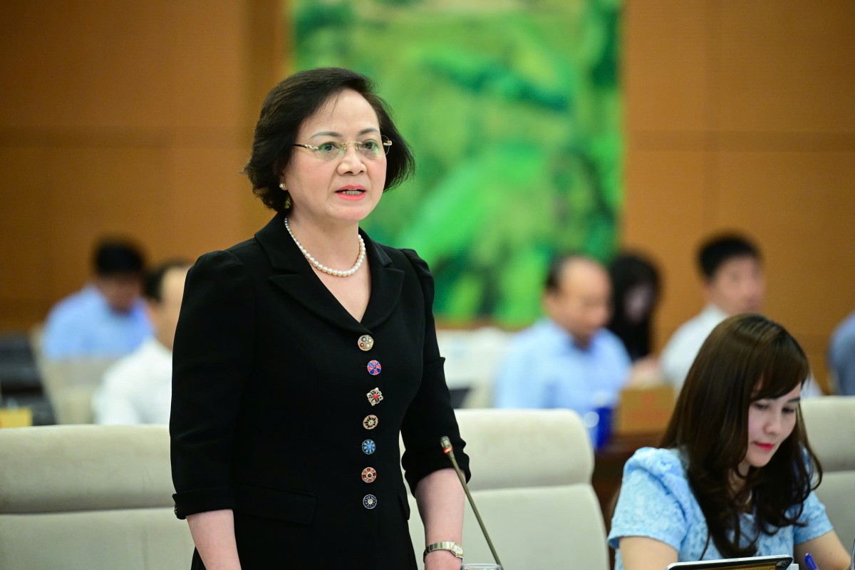 Bộ trưởng Bộ Nội vụ Phạm Thị Thanh Trà. Ảnh: VPQH