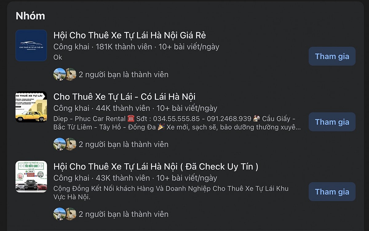 Dịch vụ thuê xe tự lái lên ngôi mùa cao điểm du